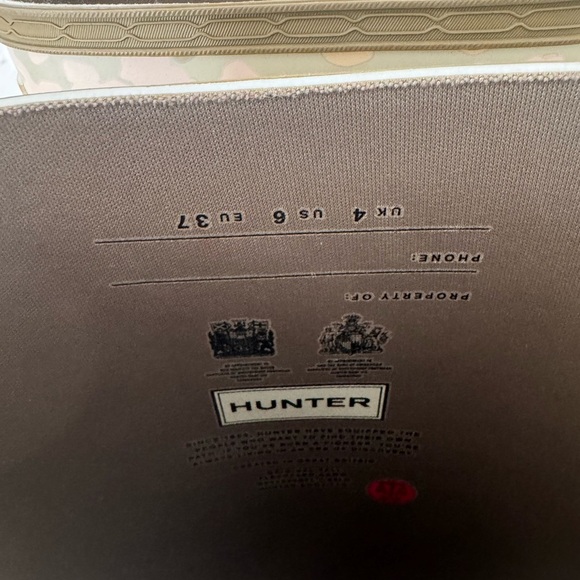 hunter original all flecktarn camo boot womens Size 6 - Picture 2 of 5